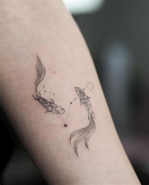 pisces tattoo constellation